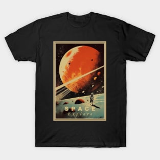 Space Vintage Travel Poster T-Shirt